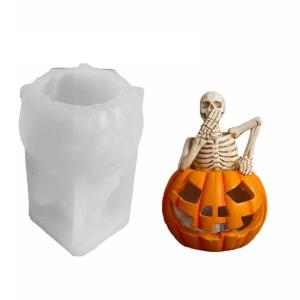 3D Skeleton Molds Silicone Mould Plasters Molds Halloween Casting Molds Pumpkins Epoxy Resin Molds