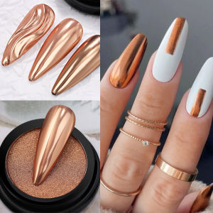 BORN PRETTY 1 Box Solid Mirror Nail Glitter Powder Nail Chrome Pigment Metallic UV Gel Pigment Nail Art Decoration Accessorie