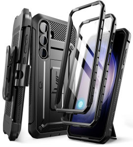 SUPCASE UB Pro Series For Samsung Galaxy S24 Case 6.2 inch 2024 Full Body Dual Layer Rugged Belt Clip Case with Built in Screen Protector