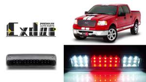 Third 3rd Brake Light LED for 2004 2005 2006 2007 2008 Ford F150 High Mount Rear Brake Lights Assembly for 04-08 F-150 Waterproof Center Cab Cargo Lamp Stop Light