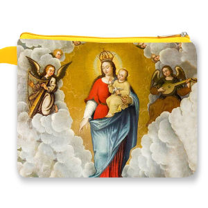 Dompet Pouch Seri Bunda Maria Mother Mary Virgin Mary Souvenir Dompet Rosario Kristen Katolik Kristiani