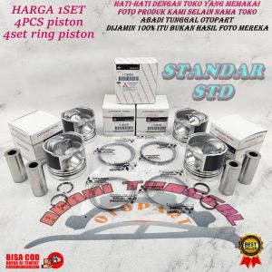 PISTON SEHER + RING SEHER STD STANDAR MITSUBISHI TRITON 2.5 OLD LAMA 2014 KEBAWAH