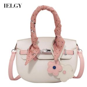 IELGY Túi Đưa Thư Yên Ngựa Màu Tương Phản Niche Phong Cách Hàn Quốc Cho Nữ