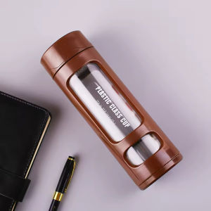 [BISA COD] TUMBLER INFUSER BOTOL MINUM CANTIK & SPORTY PORTABLE PLASTIC GLASS CUP 400 ML