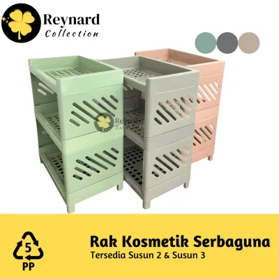Rak Susun Serbaguna Rak Mini Rak Kosmetik Korea Rak Susun 3 Rak Susun 2 High Quality