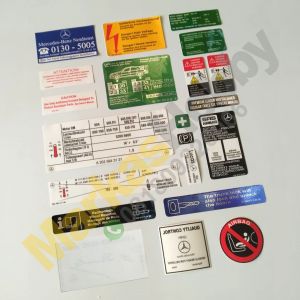 Stiker Mercedes-Benz W202 Warning Set