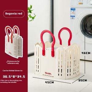 YEYA Giỏ giặt quần áo gấp được lớn treo tường với tay cầm cho sử dụng tại nhà