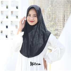 Daily Hijab Dzeevada Hijab instan Size S M L Matt Jersey Cantik Panjang Kerudung Pad Muslim