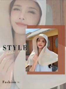Alex Mall COD Neck Protection Sun Hat Outdoor Anti-Uv Bucket Hat Foldable Sunscreen Hat Beach Sun Hat for Women