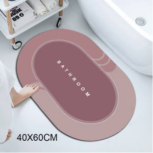 Long Super Absorbent Shower Bath Mat Bathroom Anti-Slip Carpet Rug Simple Kitchen Entrance Soft Door Bathtub Side Bath Mat Home Decor