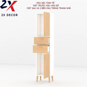 Tủ đựng đồ đa năng dáng cao tủ quần áo màu sắc trang nhã thích hợp phòng khách phòng ngủ phòng thay đồ 2X Decor- 2X152