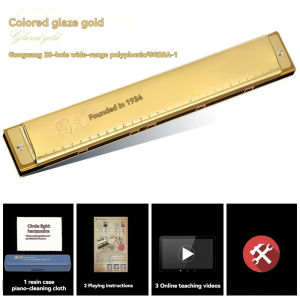 28Holes Professional Harmonica Wide Range Double Tone C Key Accent Commemorative Edition Harmonica