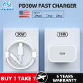 KUGOO original PD20W iphone usb type c charger fast charger data cable apply to apple 12/13/14/15/15pro/16 ipad genuine Power Adaptor With QC 3.0 Type-C to Lighting Cable Set Fast Charging Head Plug 5 years warranty. 
