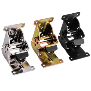 2pcs Portable Sturdy Locking Hinges Convenient for Folding Furniture and Cabinet Door Iron Materials Easy Installion