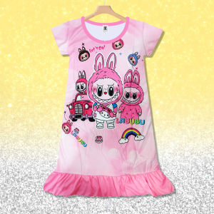 Sports Casual Girl Skirt Children Kids Short Dress Cartoon Palda ng mga Babae #QGA002