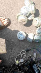 1 cái nam châm neo kích thước coil 48 49 cực mạnh gỡ từ sub 27cm