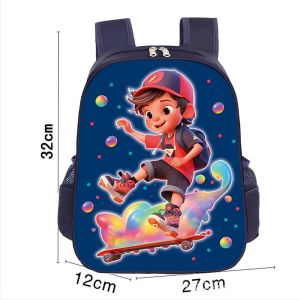 กระเป๋าเด็ก กระเป๋าเป้นักเรียน ลายเจ้าหญิงน้อย กันน้ำ น้ำหนักเบา สะพายแล้วดูน่ารักขึ้น เหมาะสำหรับเด็กป 1-6