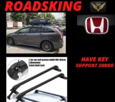 [ SUPPORT 200KG 1 SET 2PCS ] HONDA STREAM ROOF RACK LUGGAGE HIGHT QUALITY 4X4