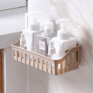 Bathroom Shelf Kitchen Organizer Shelves Frame Plastic Shampoo Holder for Bathroom Accessories