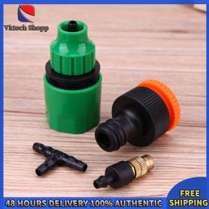 Vktech ระบบรดน้ำสวนและระเบียง พร้อมหัวหยดน้ำแบบปรับได้และสายยางสีสันสดใส สำหรับการรดน้ำที่มีประสิทธิภาพ