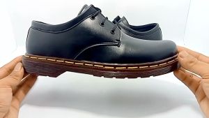 Sepatu Docmart Pendek Pria Dewasa Full Kulit Casual Semi Boot