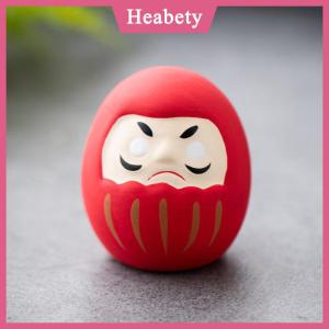 Heabety  Nhật Bản Gốm Daruma Búp Bê Thủ Công May Mắn Quyến Rũ Tài Trang Trí Cảnh Quan Trang Trí Nội Thất Thu Nhỏ Phụ Kiện Quà Tặng