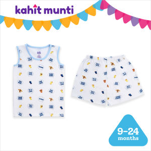 Kahit Munti Sando & Shorts Set Munting Alaga - Boy | Soft 100% Cotton Baby Clothes | 9-24 Months