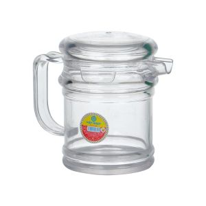 Lọ Đựng giấm mắm dầu ăn cao Trong suốt có vòi rót có quai nắp tiện lợi