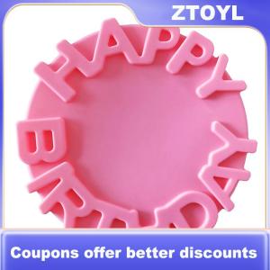 【ZTOYL】 Silicone bánh khuôn Lễ hội bánh nướng chảo Mousse khuôn 3D DIY Tròn Hạnh Phúc sinh nhật handmade nhà bếp nướng công cụ accessorie