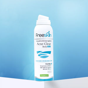 Xịt mụn lưng FreeSkin chai 80ml - Chuyên dùng cho mụn lưng viêm da viêm nang lông