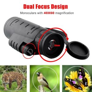 Camera telescope Optical Zoom long range telescop Portable Monocular Telescope 40x60 HD night vision Say goodbye to blurriness!