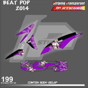 BEAT POP 2014 (COD) STIKER STRIPING MOTOR HONDA BEAT POP 2014 - LIST SIMPLE WARNA VARIASI IP DESAIN RACING HOLOGRAM DAN TRANSPARAN BISA COD IP PROJECT.KODE-199