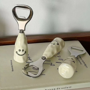 Bộ Dao Muỗng Nĩa Mở Bia Tay Cầm Mặt Cười – Chất Inox 304 Cao Cấp LILA DTD095