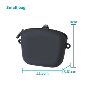 Silicone Dog Treat Pouch Portable Puppy Trainning Food Reward Feeding PocketSnack Case Zipper Closure Bag2026