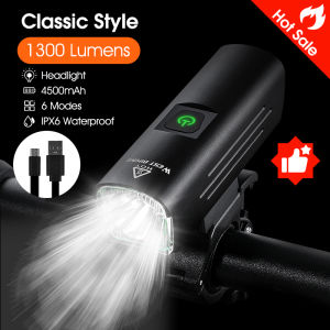 WEST BIKING Bicycle Light Headlight USB Rechargeable LED Cycling Lights Front Lamp MTB Waterproof Ultralight Flashlight Bike Lamp Light