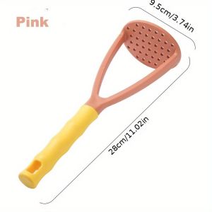 1Pcs Potato Masher Heavy Duty Non-stick Press Potato Crusher