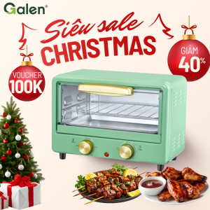 Lò Nướng Điện GALEN Công Suất 700W Dung Tích 11L Dùng Để Nướng Gà Nướng Thịt Bánh Nướng Rau Củ