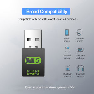 Kebidumei 2 in1 WiFi Bluetooth Wireless Network Card USB 3.0 1300M 802.11ac 2.4G 5GHz Adapter AC1300 With Antenna For Laptop PC