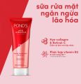 Sữa rửa mặt Pond's ngừa lão hóa mẫu mới. 