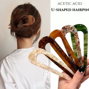 【VanHariacc】ใหม่สไตล์จีนสไตล์โบราณกรดอะซิติก U-รูป Hairpin ผู้หญิง High-end Hairpin Headwear