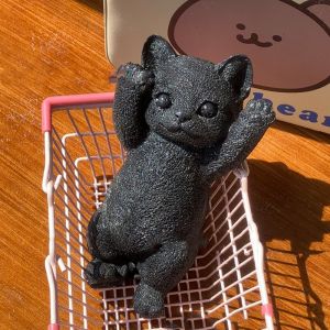 BEIBEI Cartoon Big Cat Doll Squeeze Toy Colorful Animal Artificial Doll Squeeze Toy Pretend Play Mini Cat Shaped Squeeze Toy Sensory Toys