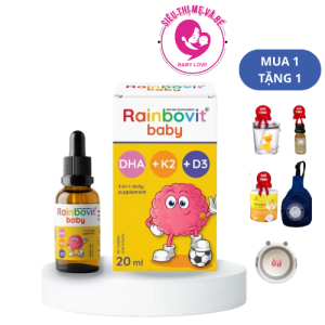 Rainbovit Baby DHA D3K2 công thức 3 trong 1 tối ưu cho trẻ sơ sinh
