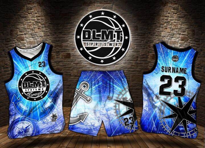 DLMT MARINE DESIGNS - LIGHT BLUE CODE DLMT044 FULL SUBLIMATION JERSEY ...