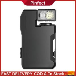 Flat Pocket Flashlight with RGB Light Mini Flashlight 180 Rotating Head Pocket Mini Light for Outdoor Home Emergencies