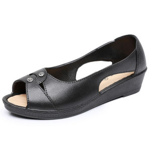 [Free Shipping] New High-End Stylish WomenS Plastic Sandals With Fish Mouth Cutout Comfortable And Breathable Suitable For Outdoor Casual Wear Versatile With Soft And Non-Slip Soles