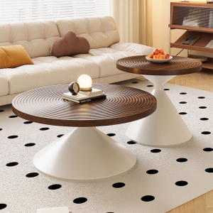 🔥Ready Stock🔥 Round Coffee Table Minimalist Style Carbon Steel Side Table