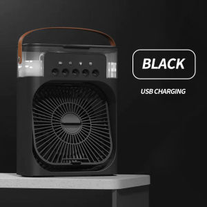 Cooler fan  Portable air conditioner fan Air Humidifier with Night Light Features 7 Colors LED Light USB