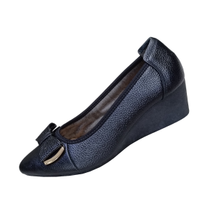 Giày Nữ Búp Bê Đế Xuồng TiTi ĐÔ Da Bò Thật Thời Trang cao 5cm GBBN2042