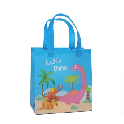 10 PCS Colorful Non Woven Gift Bags for Kids - Set of 10 Reusable BAG - Perfect for Events Gift Bag Birthday Bag Party Bag