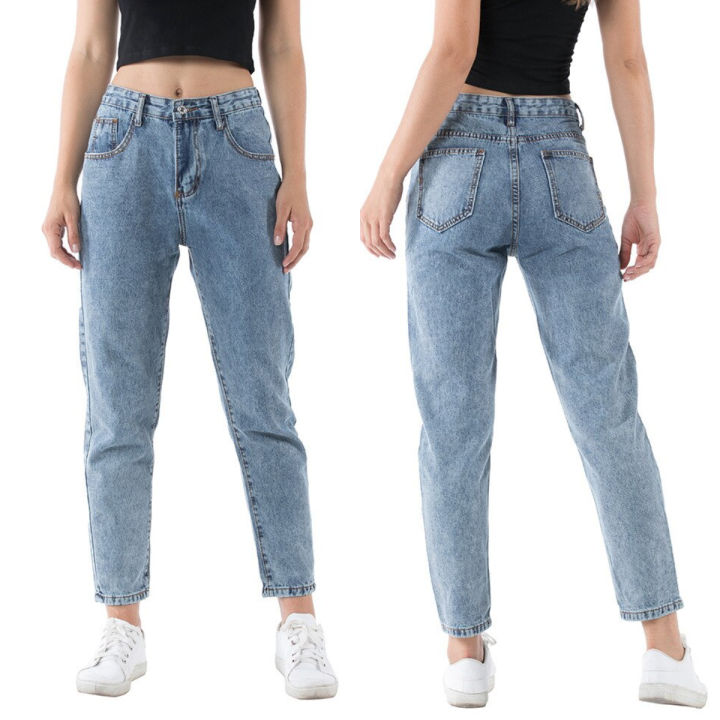 HIGH WAIST MOM JEANS FOR LADIES SIZE:S-3XL NEW STYLE WOMENS 2022